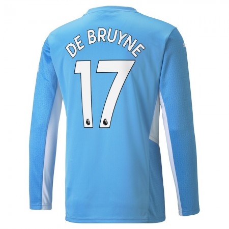 Billiga Fotbollströjor Manchester City Kevin De Bruyne 17 Hemma tröja 2021/22 Långärmad